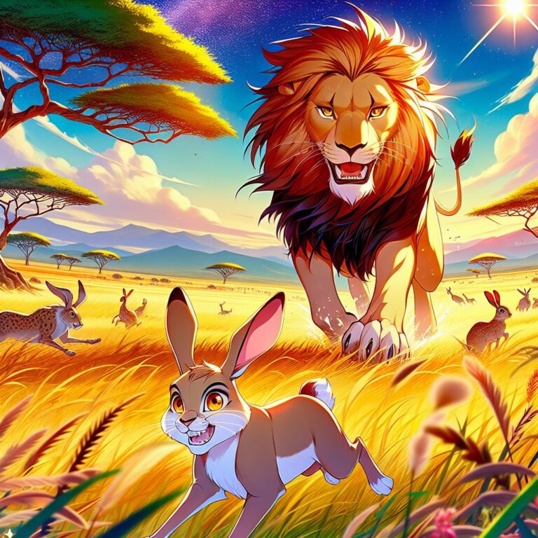 The Story of the Lion and the Hare – East Africa (Original Version)